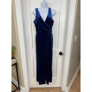 NWT Banana Republic $130 Women's VELVET JUMPSUIT, Black, Sz S